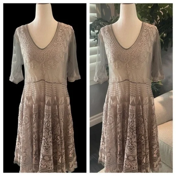 Johnny Was Biya Rubie silk blend Victorian slip dress NWT - Picture 3 of 16